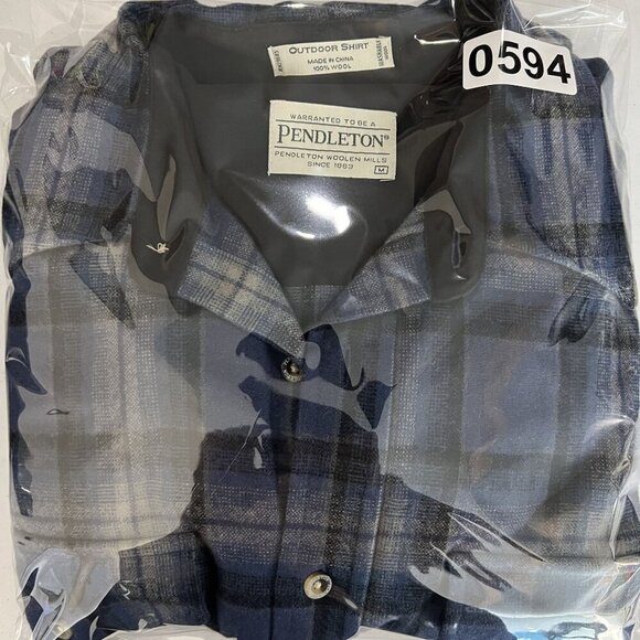 VTG Pendleton Men M 100% Wool Flannel Shacket Vintage Jacket Flannel Fully Lined - Picture 16 of 16